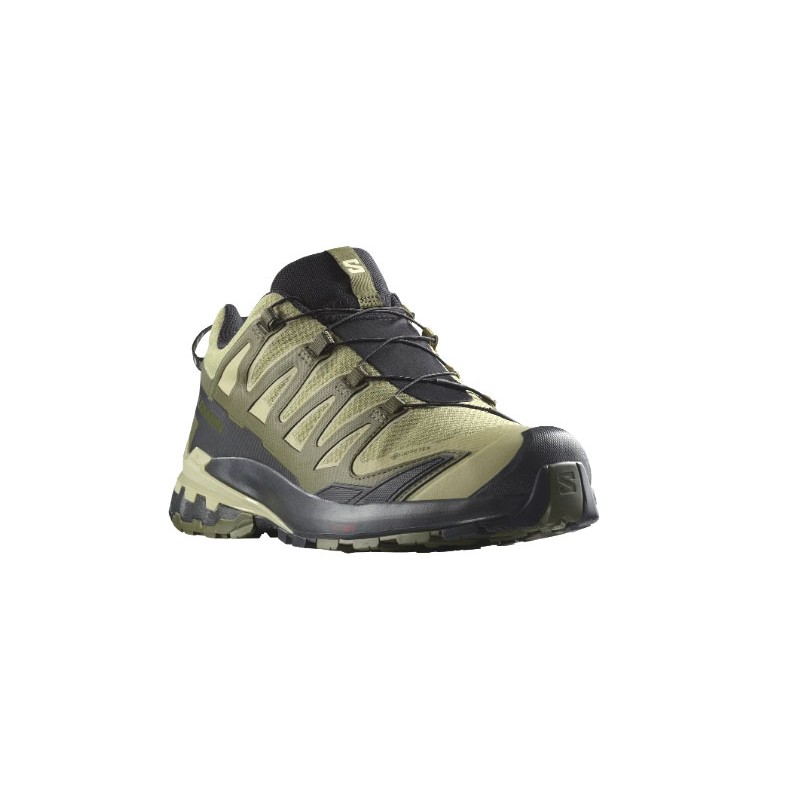 Salomon Zapatilla Deportiva XA Pro 3D V9 Wide Gore-tex Driher / Black / Green Forest