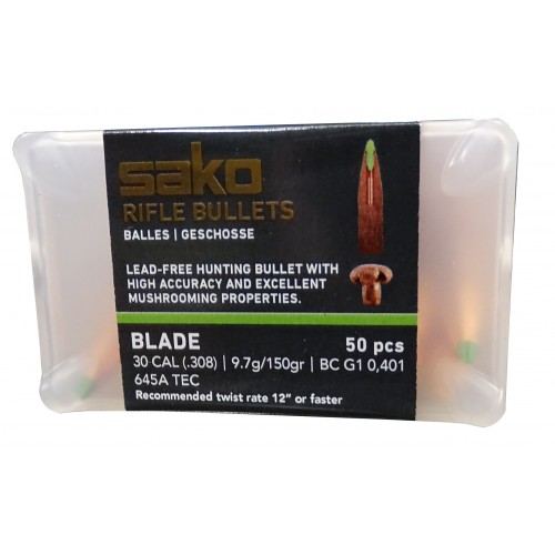 Sako Proyectiles 30 Cal  .308  150 grains Libres de Plomo