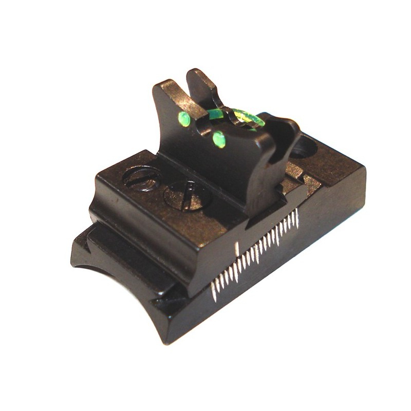 4129 Alza para rifles con elementos de fibra óptica.