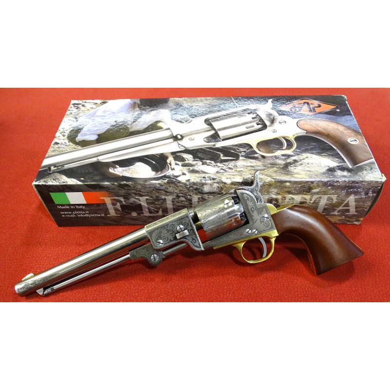 Pietta Revólver Dance Old Silver Engraved .44