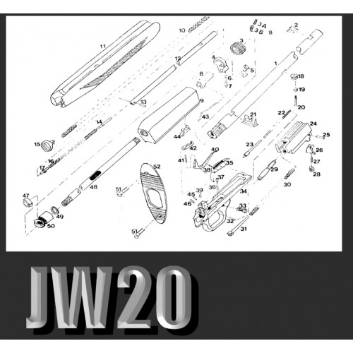 Norinco Carril JW 20  Desconector nº40