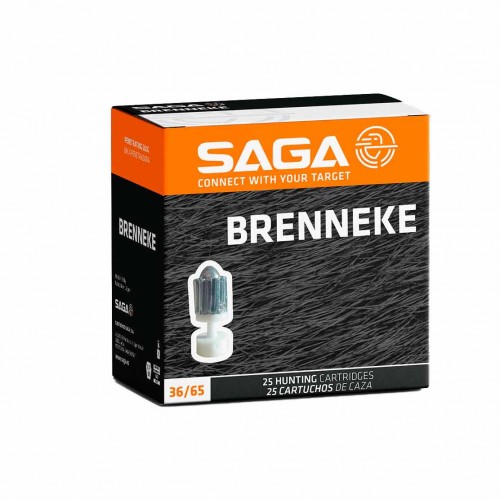 Saga Cartucho de bala Brenneke .36 / 65 (Calibre .410 / 12mm)