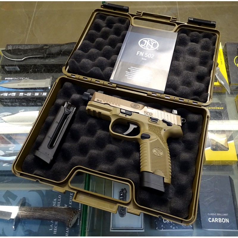 Browning Pistola FN 502T FDE Desert 22lr