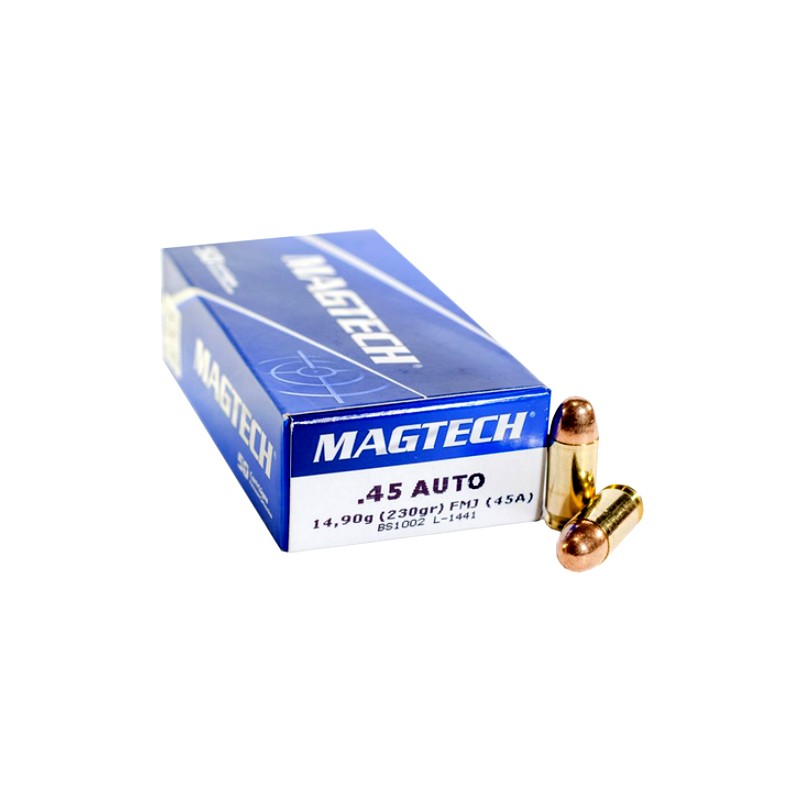 Magtech Munición 45 Auto 230gr Blindada