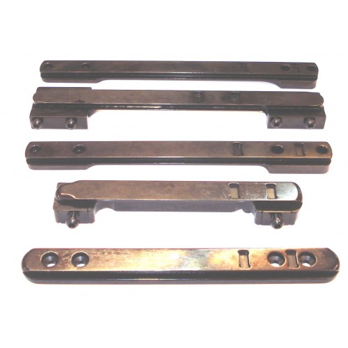 Raíles para distintos modelos de rifles