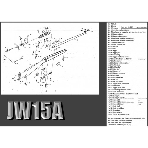 Norinco JW15A Embellecedor de pistolet (grip cap) Nº28