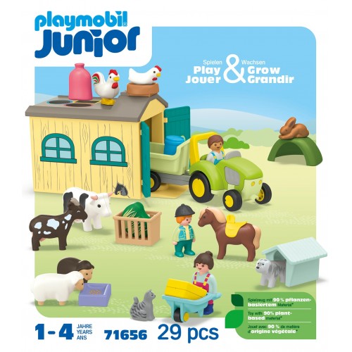 Playmobil Junior Aventura en la Granja con Tractor