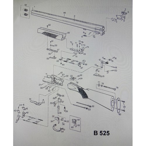 Miroku Escopeta Muelle Real pieza nº13