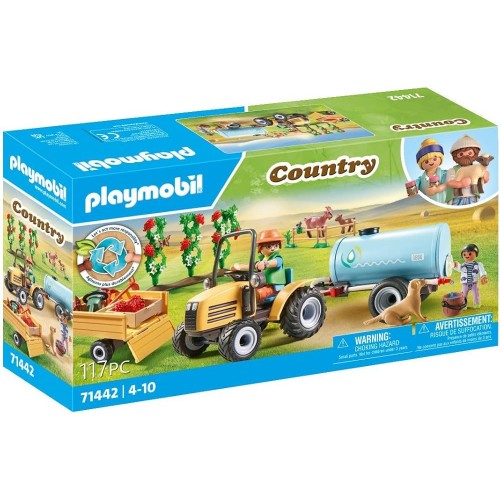 Playmobil Tractor con tráiler y cisterna