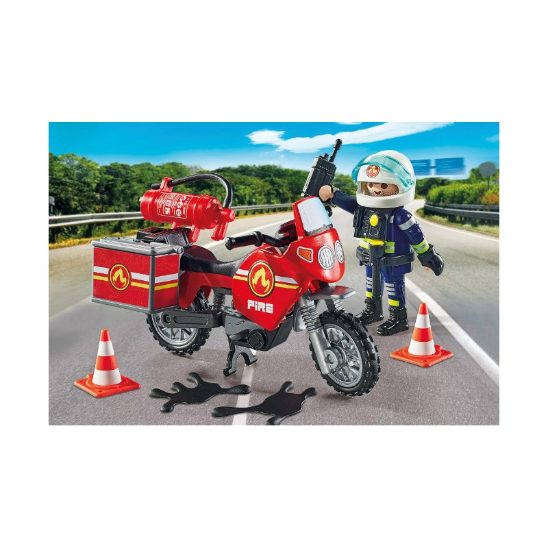 Playmobil Moto de bomberos