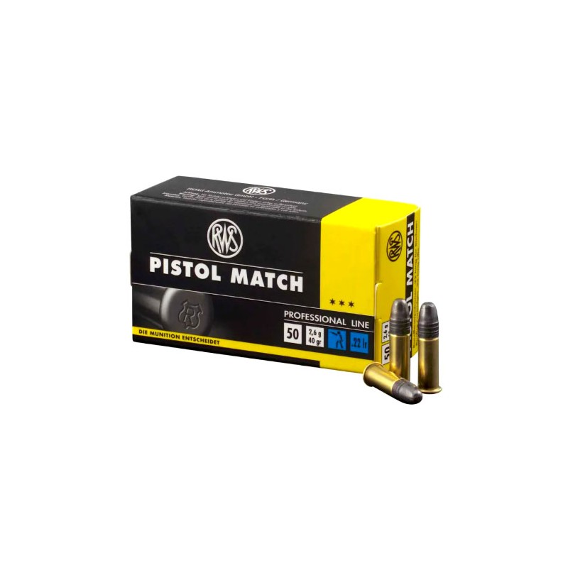 RWS Munición Pistola MACTH calibre 22lr