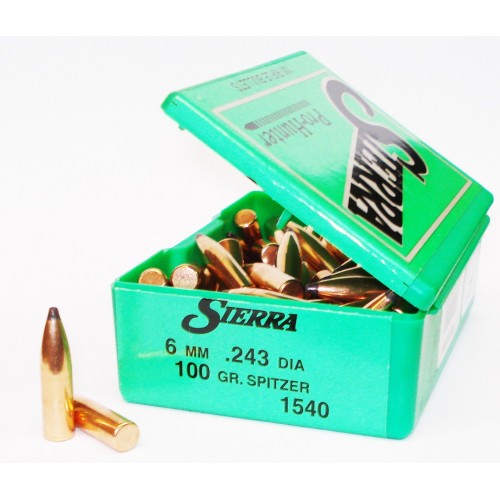 Sierra 6mm  .243  100 gr.  Spitzer