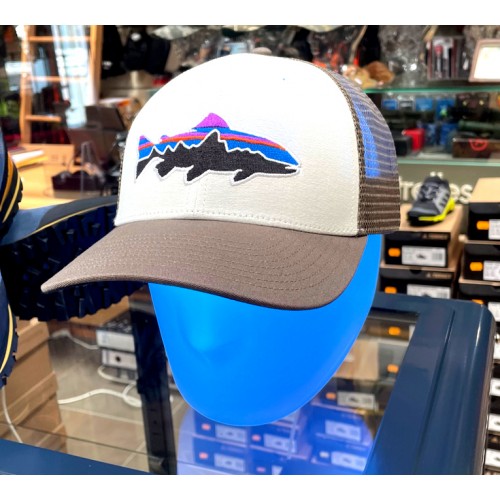 Patagonia Gorra Fitz Roy Trout Trucker White Marlow Brown