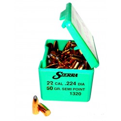 Sierra Proyectiles .22 Cal.  50gr  SMP