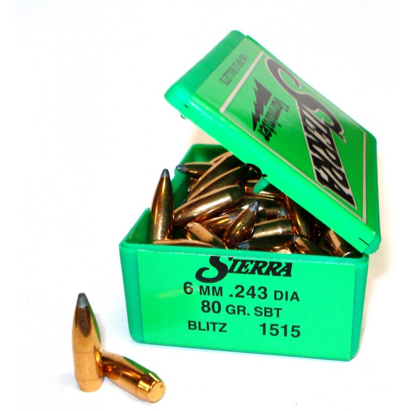 1515  .243 Cal.  6mm  80gr  SBT  Blitz