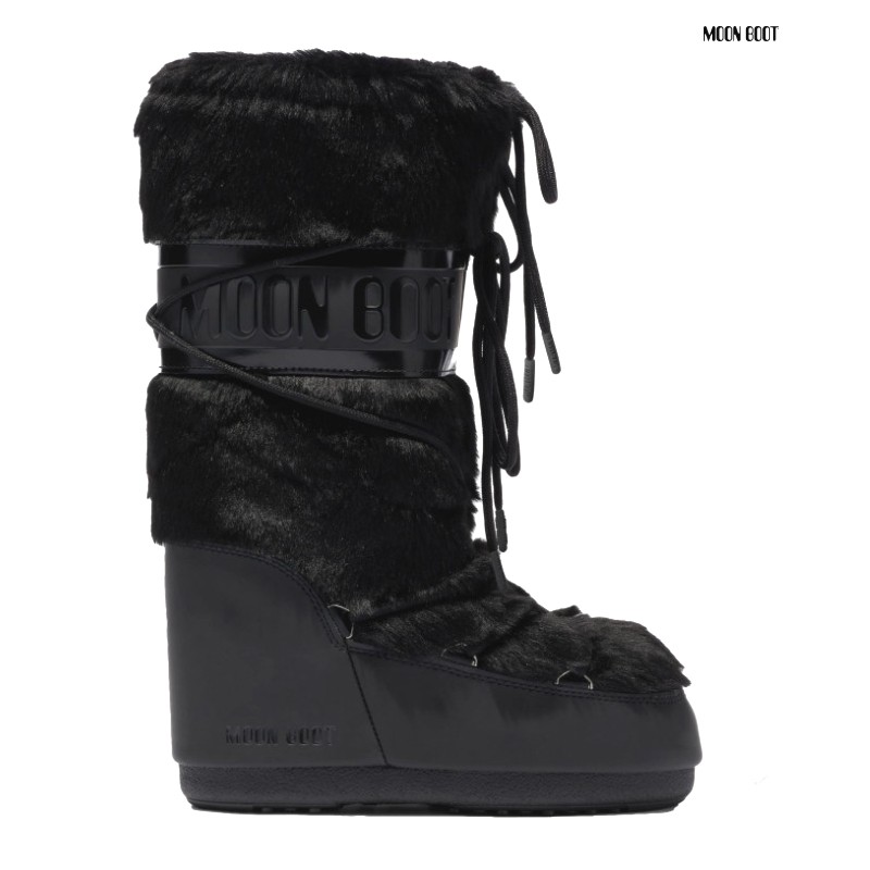 Moon Boot MB Icon Faux Fur Black