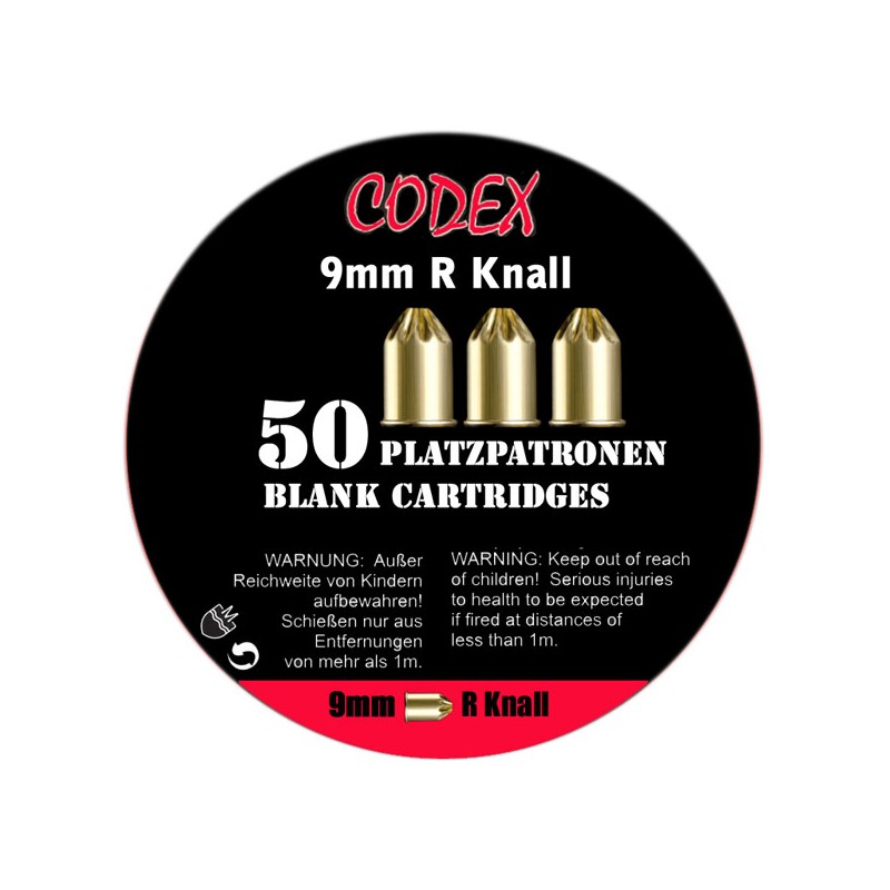 Codex Munición de fogueo 9mm R Knall