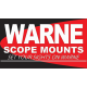 Warne Anillas 30mm Fijas carril 11mm "Altas"