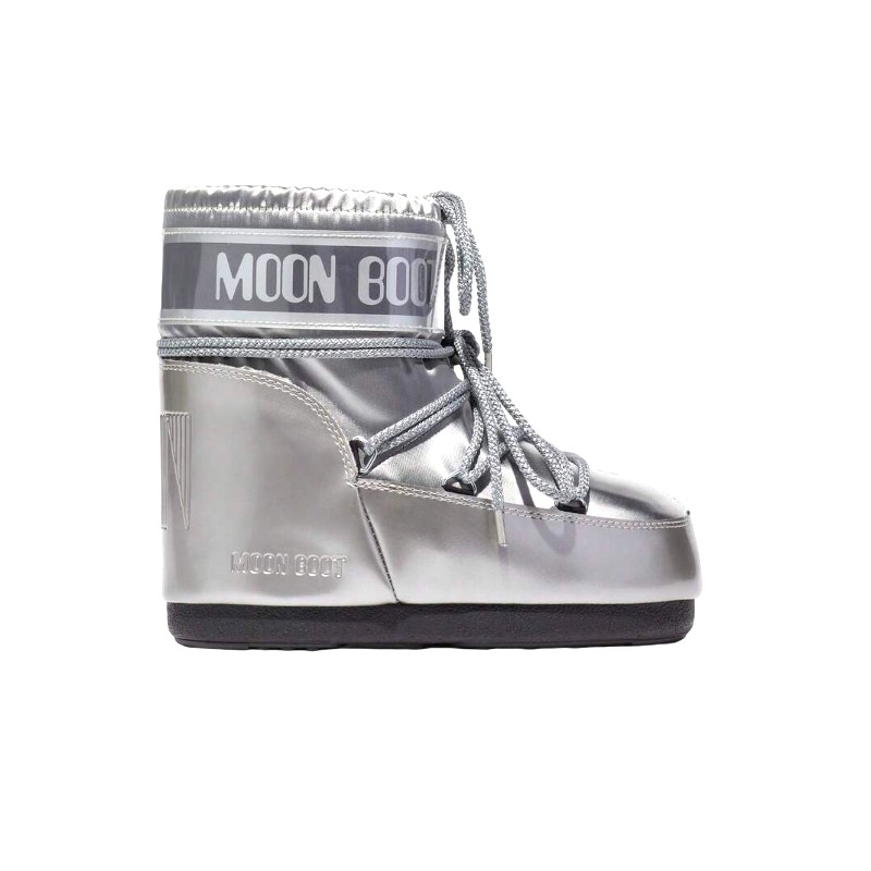 Moon Boot Icon Low Glance "Silver"