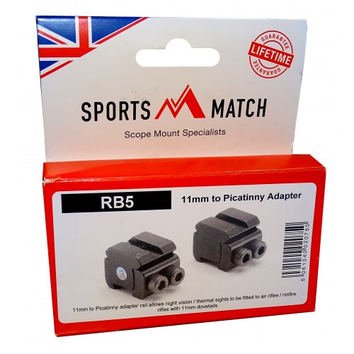 Sports Match Adaptadores Carril 11mm a Picatinny