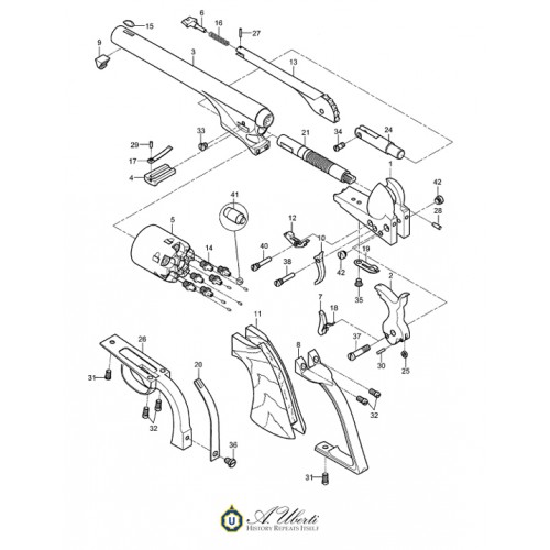 Uberti Colt 1861 Navy Pieza 16 Loading Lever Latch Spring