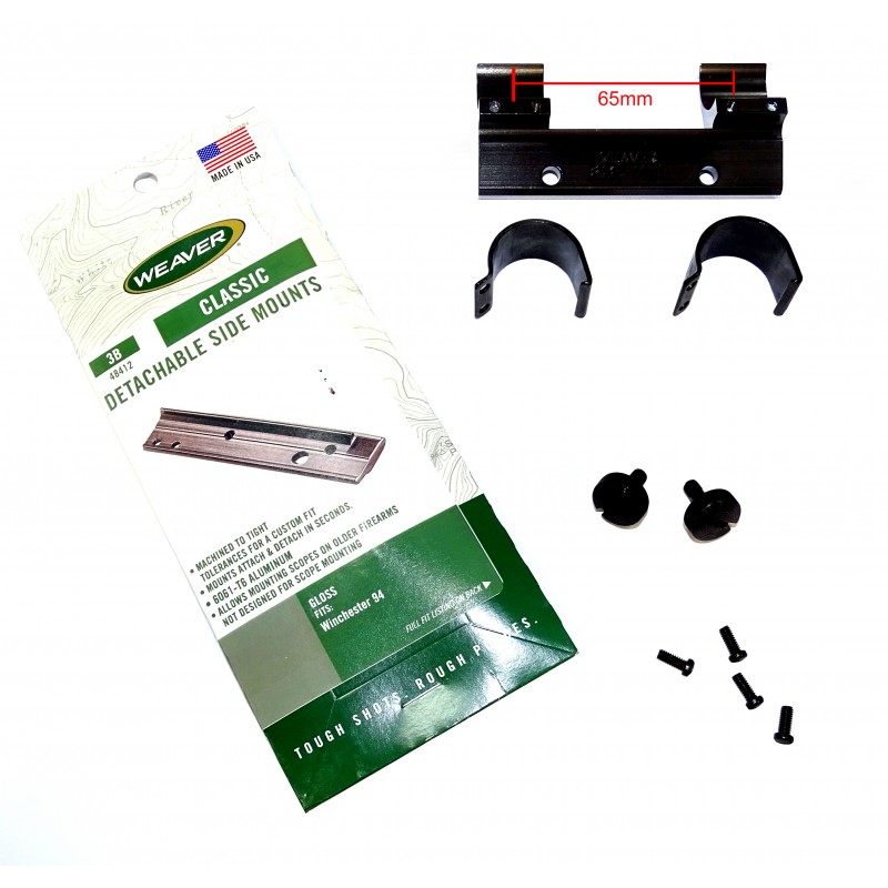 Weaver Montaje Lateral "Short" para Winchester 1894 Anillas de 25.4mm