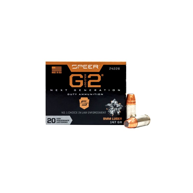 Speer Munición 9mm 147 grains Gold Dot