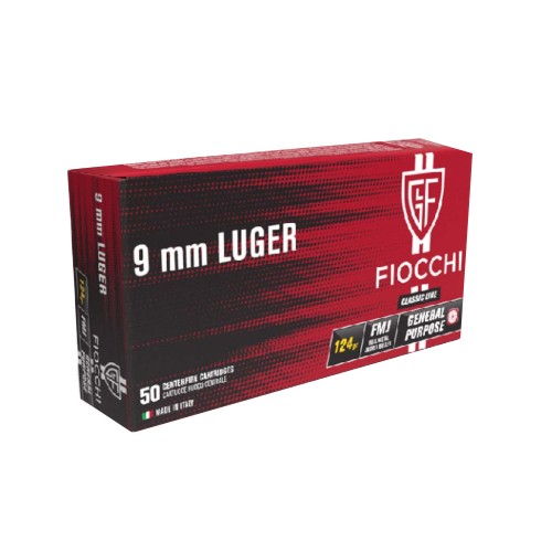 Fiocchi Munición Classic - 9mm 124 grains FMJ
