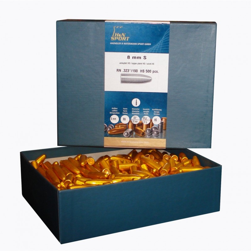 8mm S  RN .323/190gr  HS