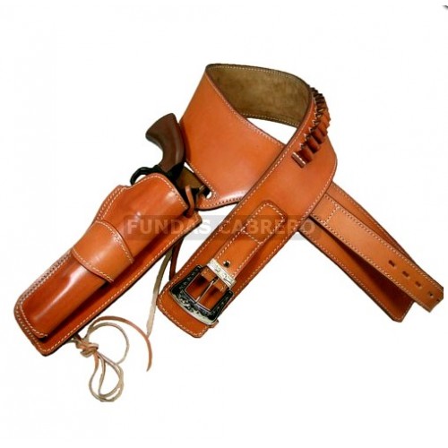 Cinturón 108cm + Funda Revólver Cattleman CO-01