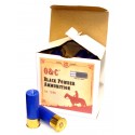 O&C Calibre 12/65 Cartuchos recargados con Pólvora Negra