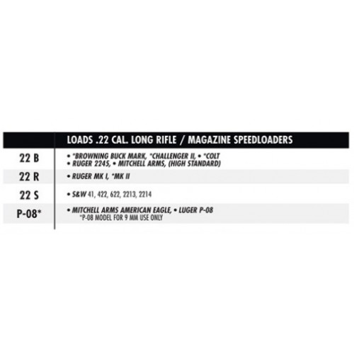HKS Speedloader cargador pistola calibre .22