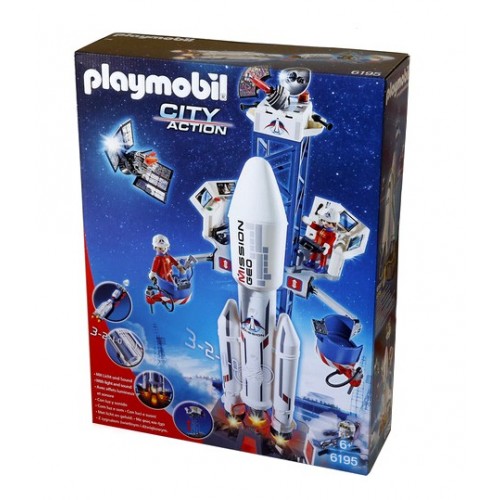 Playmobil Cohete con Plataforma de Lanzamiento