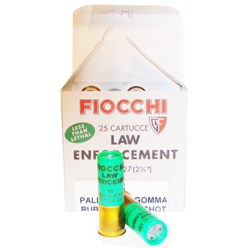 Fiocchi Law Enforcement Cartuchos postas de goma