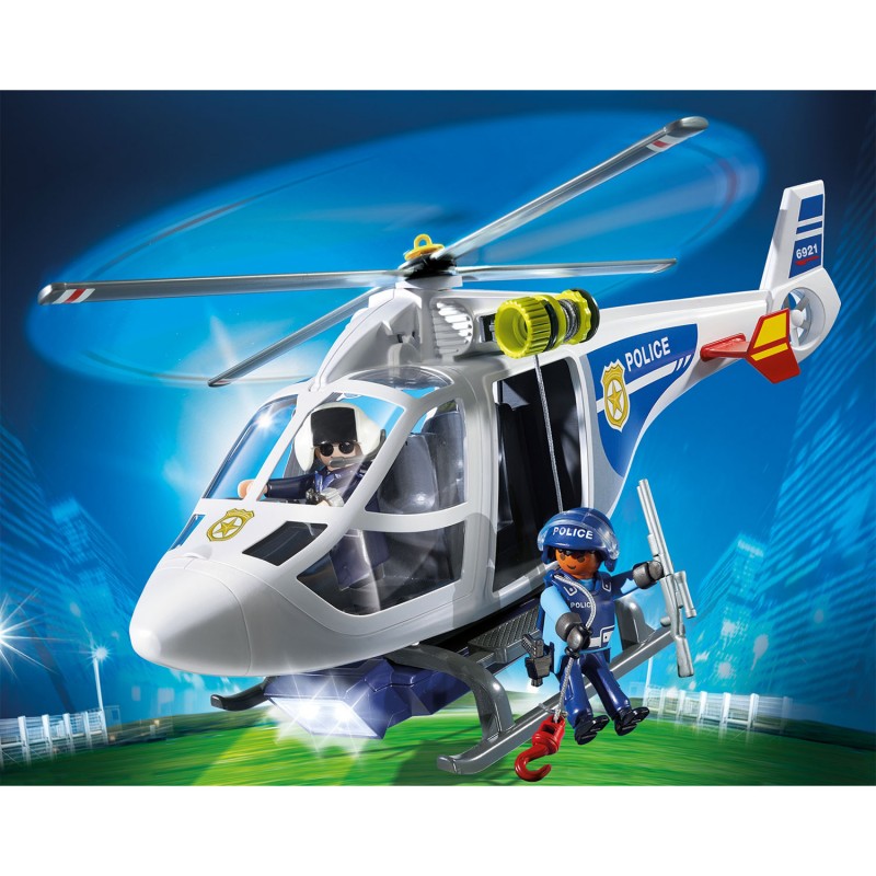 6921 Helicóptero de policía con luces LED