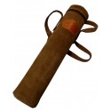 Tubo porta-visor en piel 100%