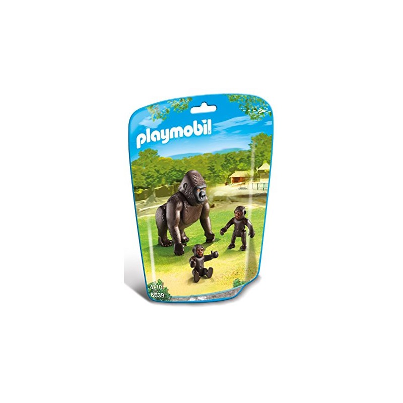 6639 Gorila con dos bebés