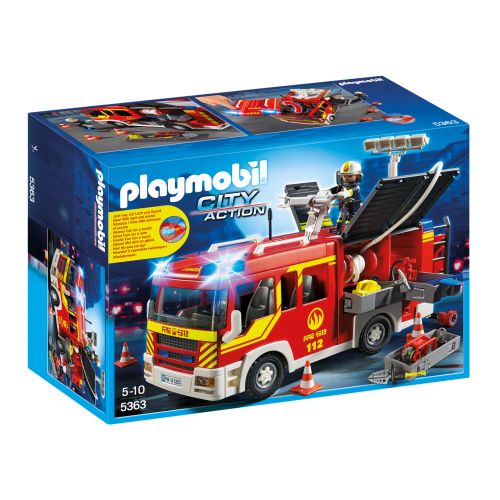 5363 Camión de bomberos con luces y sonido