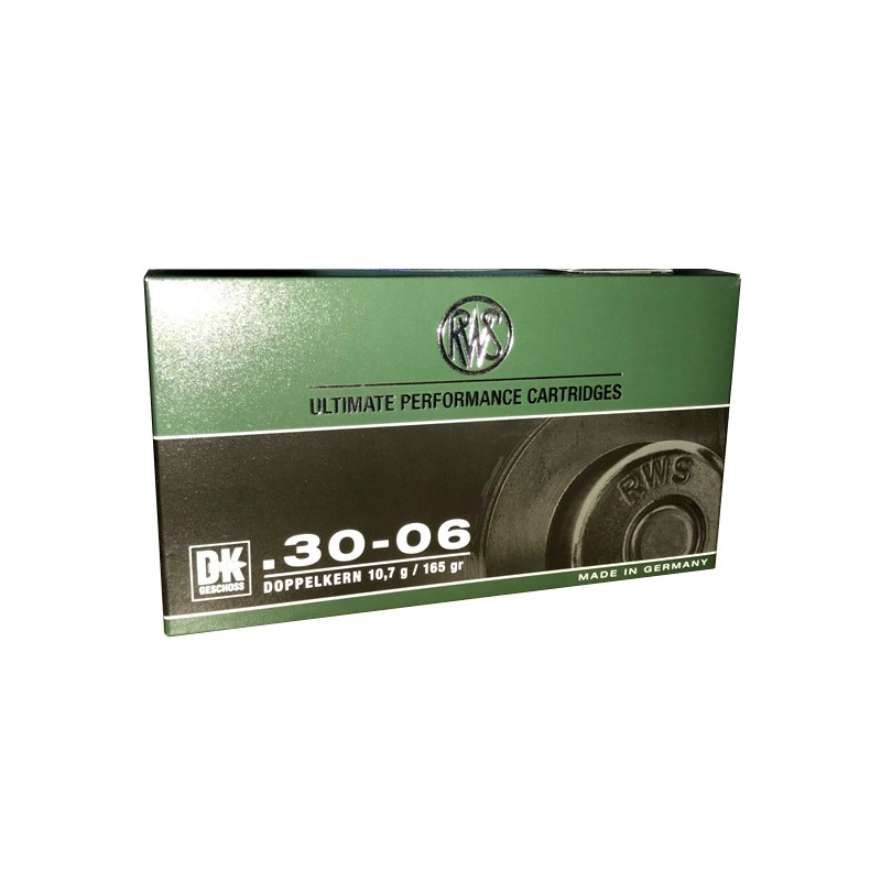 Munición RWS 30-06 DK 165 gr Doble Núcleo