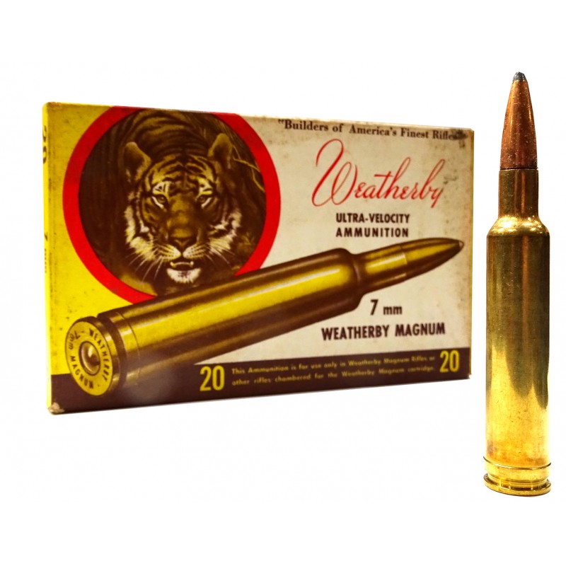 Balas Weatherby "Vintage" 7mm Weatherby Soft point Ultra-Velocity